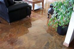 concrete stained floor